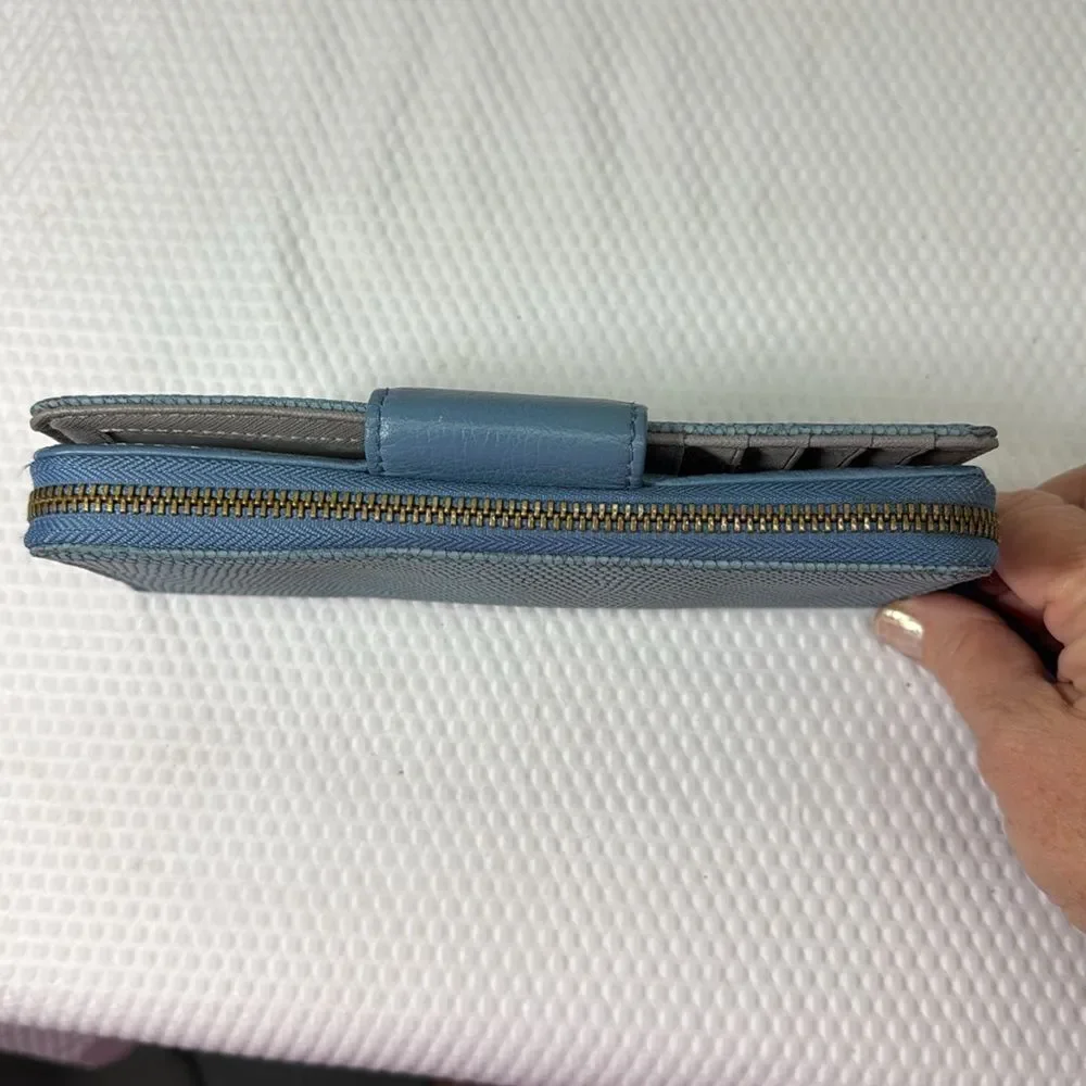 Fossil wallet Pebble Blue Leather
